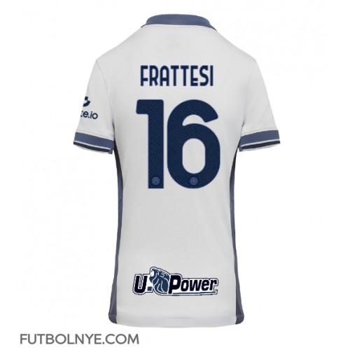 Camiseta Inter Milan Davide Frattesi #16 Visitante Equipación para mujer 2024-25 manga corta